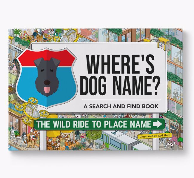 Personalised Kerry Blue Terrier Book: Where's Dog Name? Volume 3